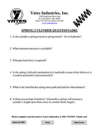 SPRING QUESTIONAIRE