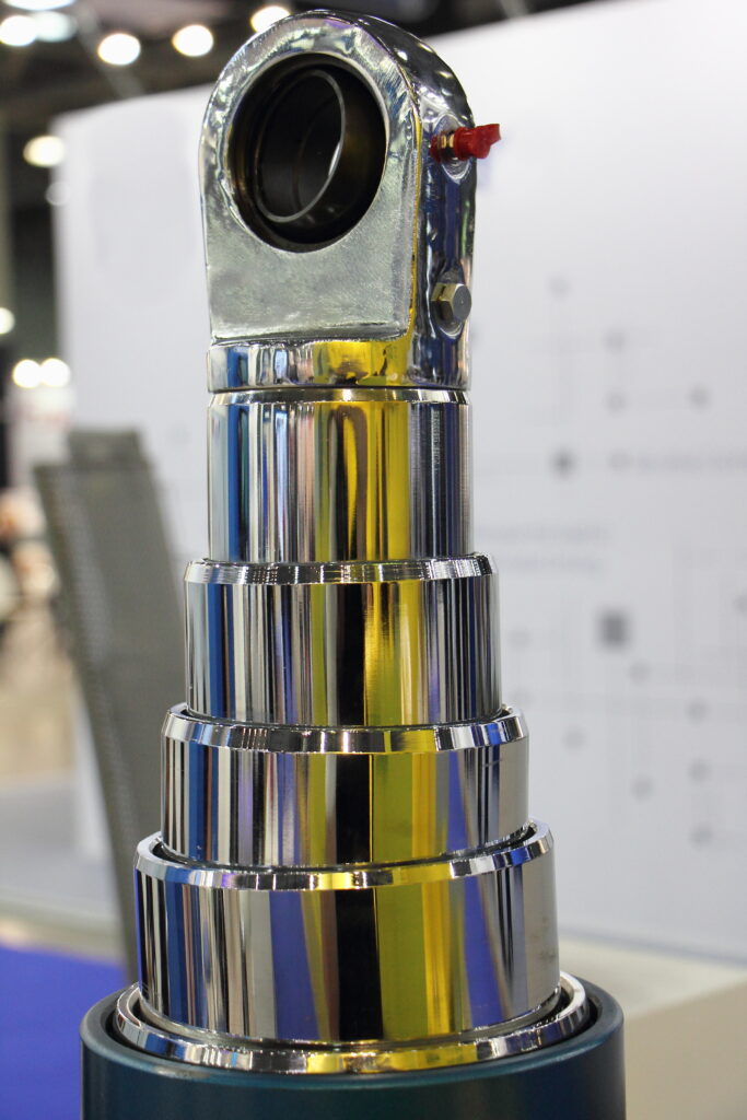 A telescopic cylinder